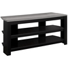 Monarch Specialties Tv Stand, 42 Inch, Console, Storage Shelves, Living Room, Bedroom, Laminate, Black I 2564